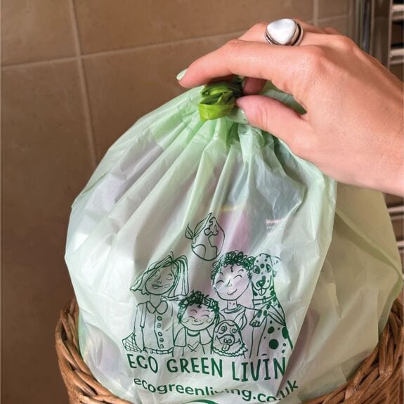 Eco Green Living Compostable Drawstring Bin Bags