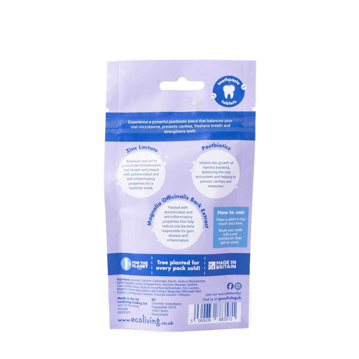Ecoliving Biotic Boost Toothpaste TABS