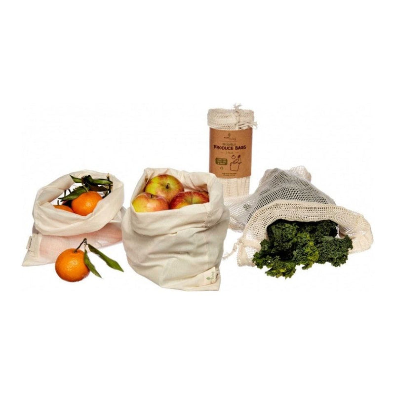 Ecoliving Organic Produce Bags - 3 Pack