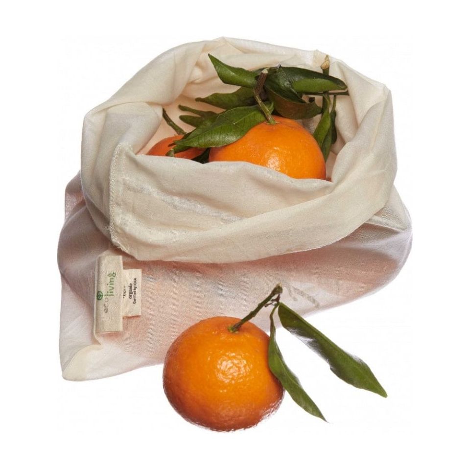 Ecoliving Organic Produce Bags - 3 Pack