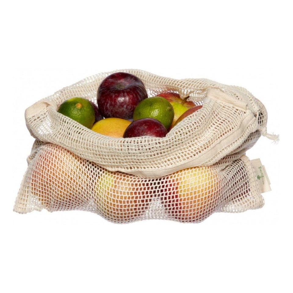 Ecoliving Organic Produce Bags - 3 Pack