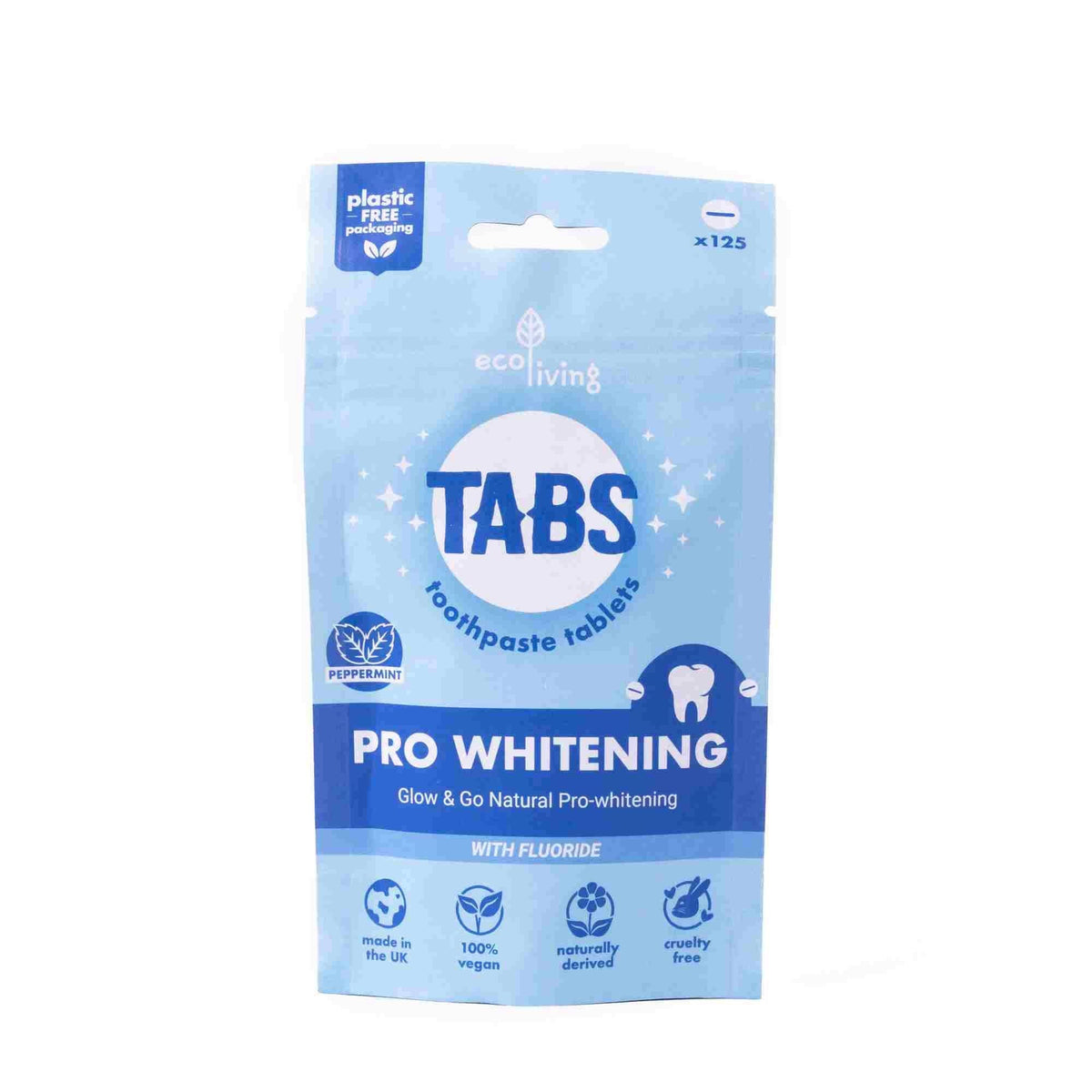 Ecoliving Pro-whitening Toothpaste Tabs (125 pack)