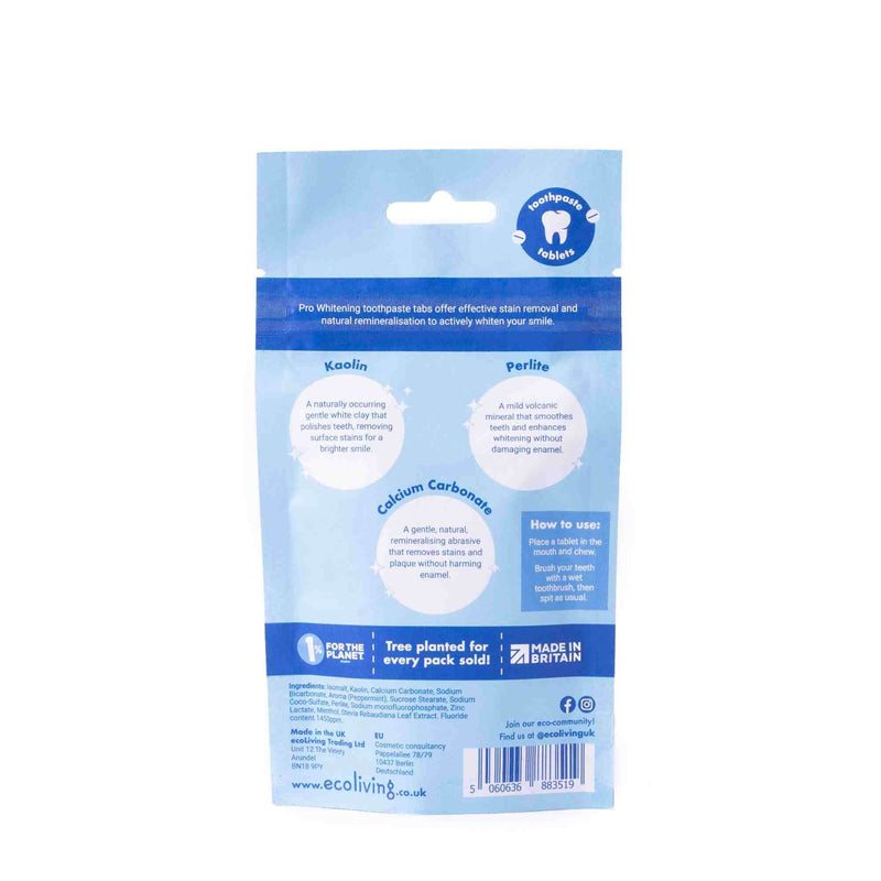Ecoliving Pro-whitening Toothpaste Tabs (125 pack)