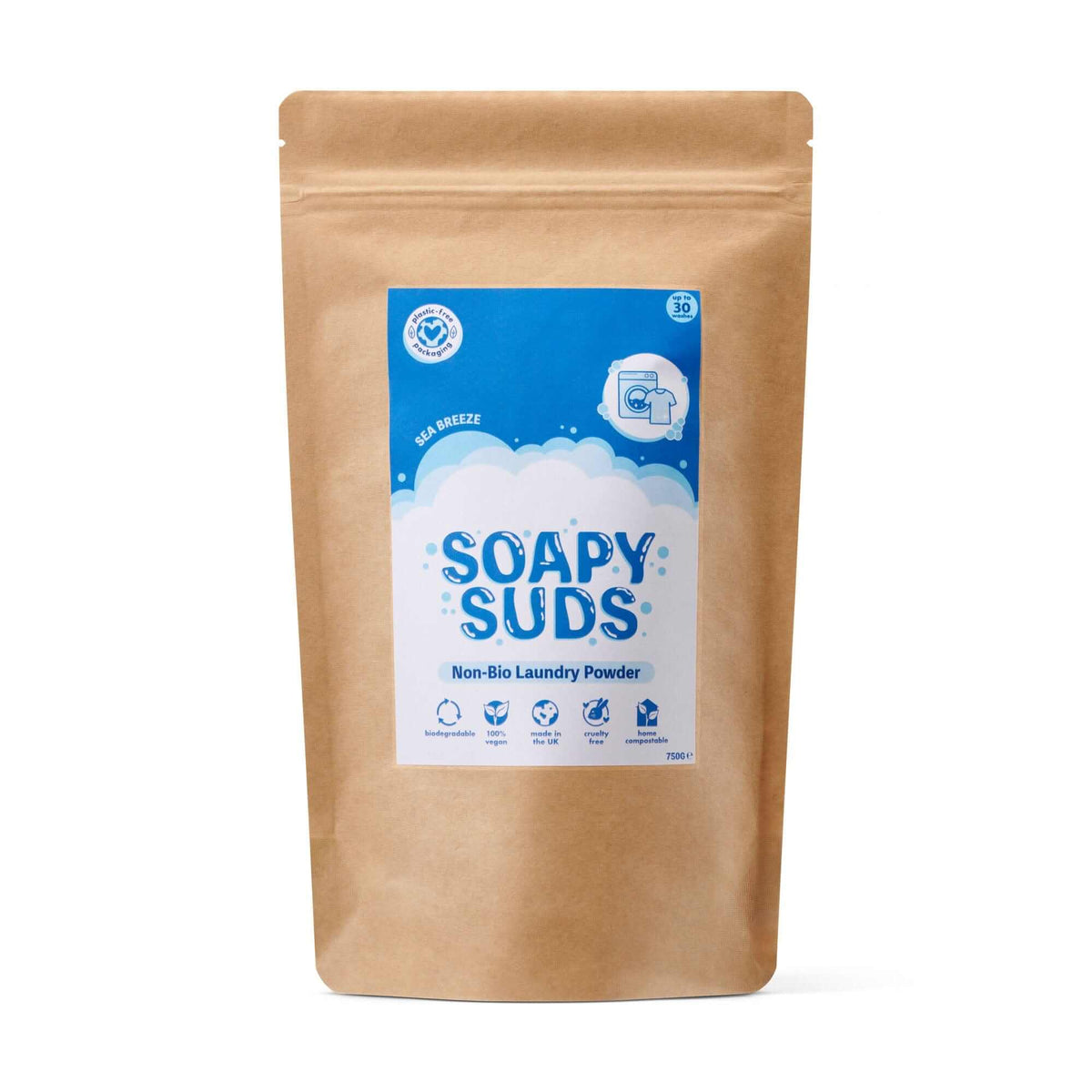 Ecoliving Soapy Suds Non-Bio Laundry Powder - Sea Breeze Scent