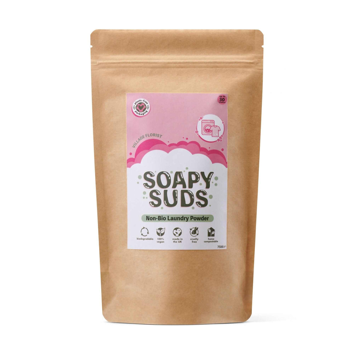 Ecoliving Soapy Suds Non-Bio Laundry Powder - Village Florist Scent