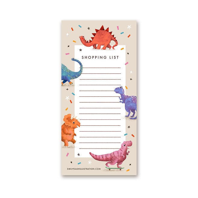 Emily Nash Dinosaur Shopping List