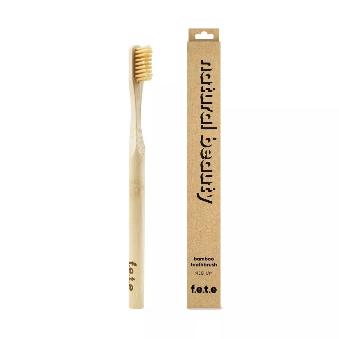 FETE Natural Adult's Soft Bamboo Toothbrush