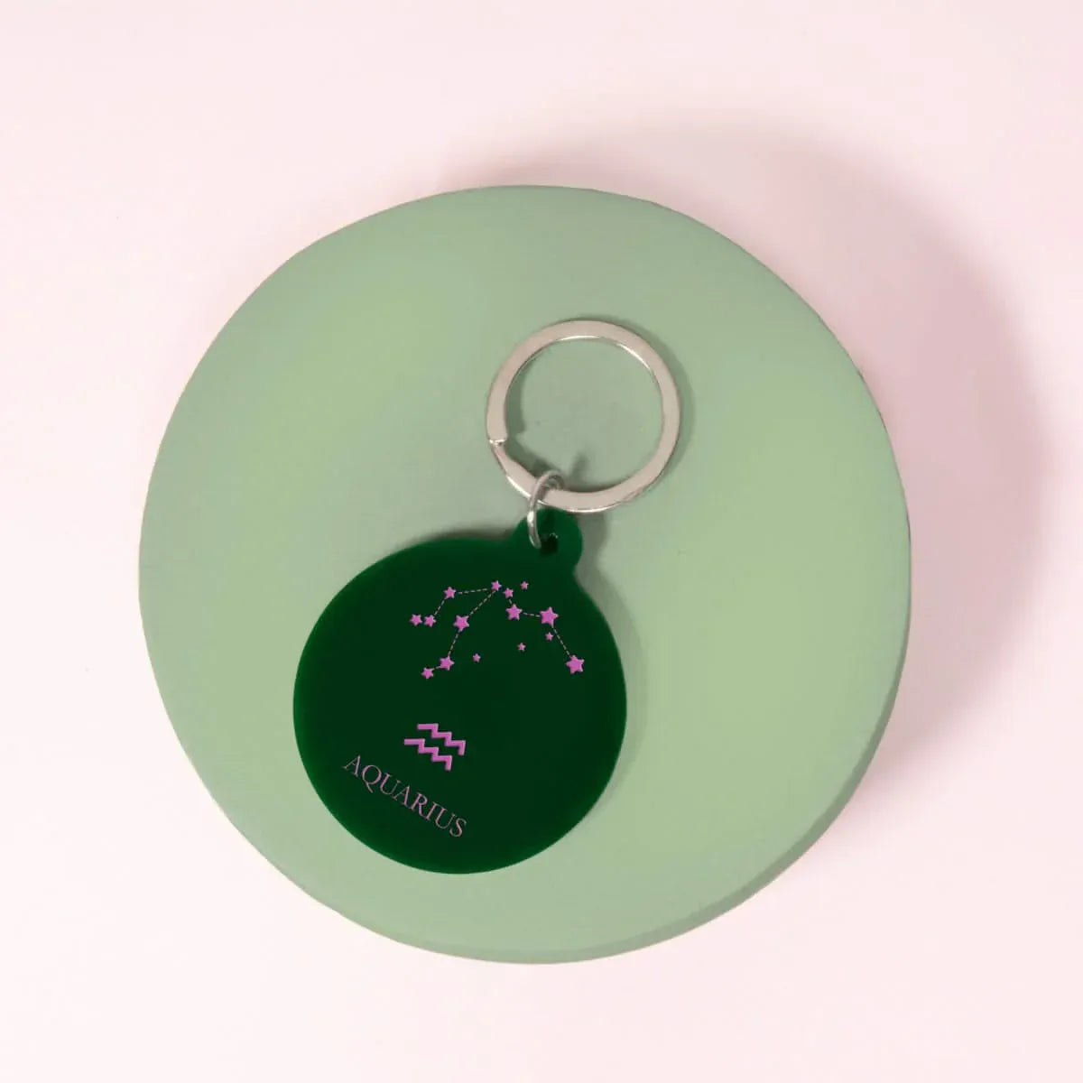 Flamingo Candles Aquarius Keytag