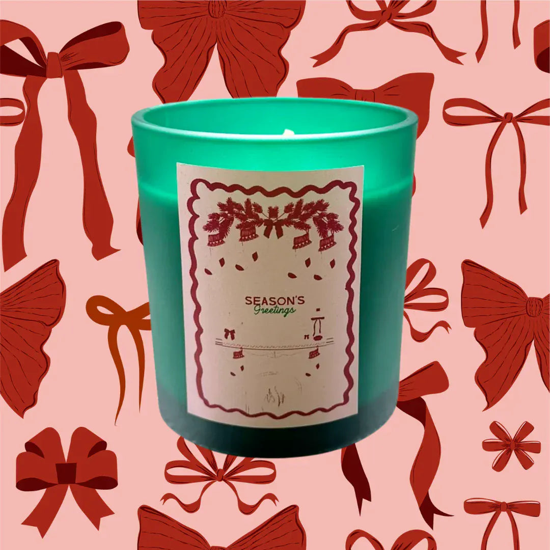 Flamingo Candles Christmas Cookies Seasons Greetings Christmas Candle