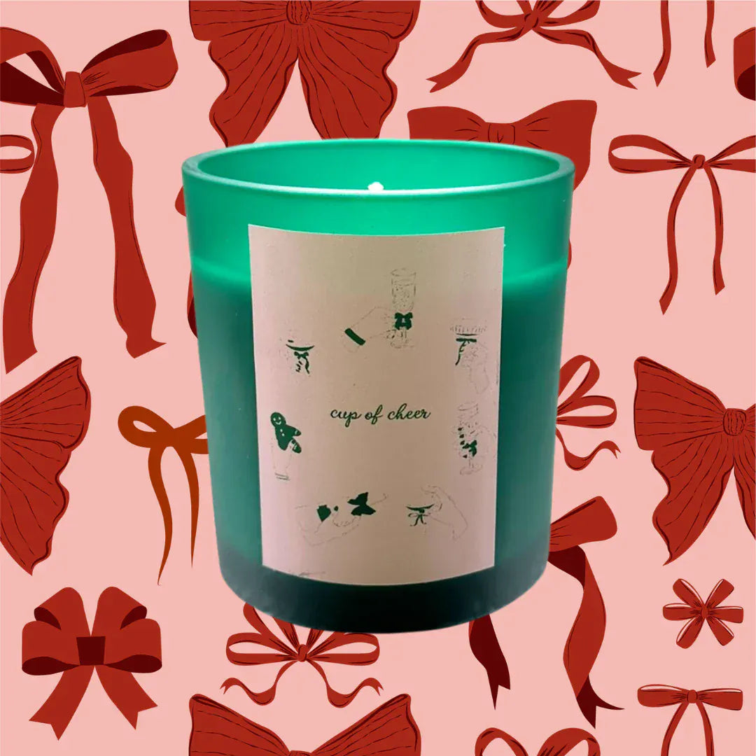 Flamingo Candles Cinnamon Chai Cup of Cheer Christmas Candle