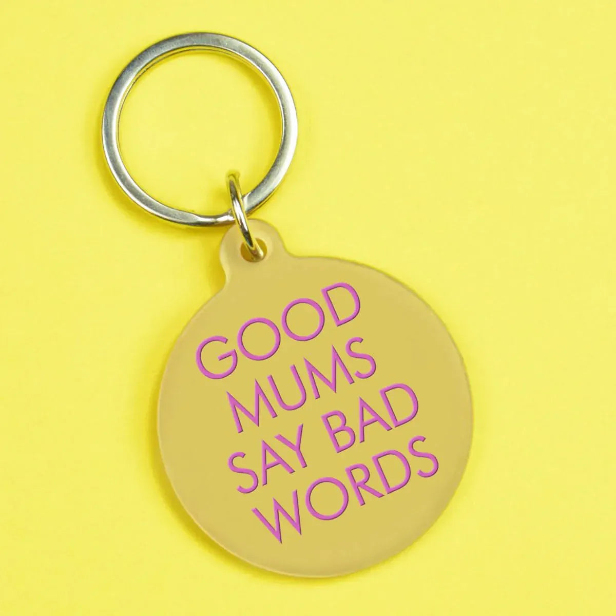 Flamingo Candles Good Mums Say Bad Words Keytag