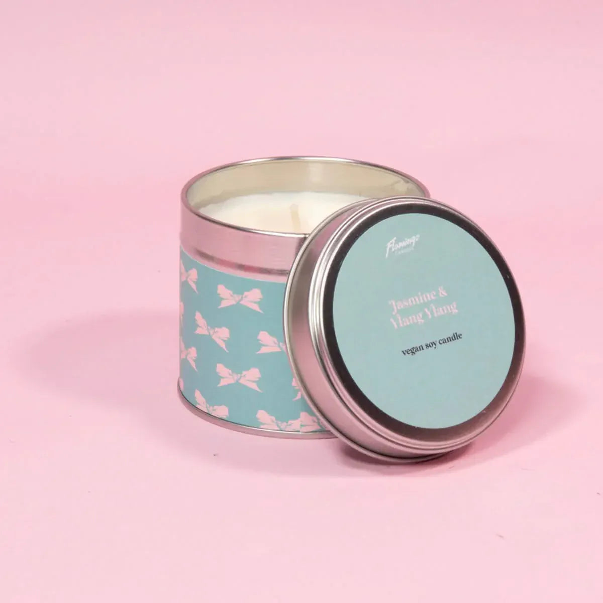 Flamingo Candles Jasmine & Ylang Ylang Tin Candle