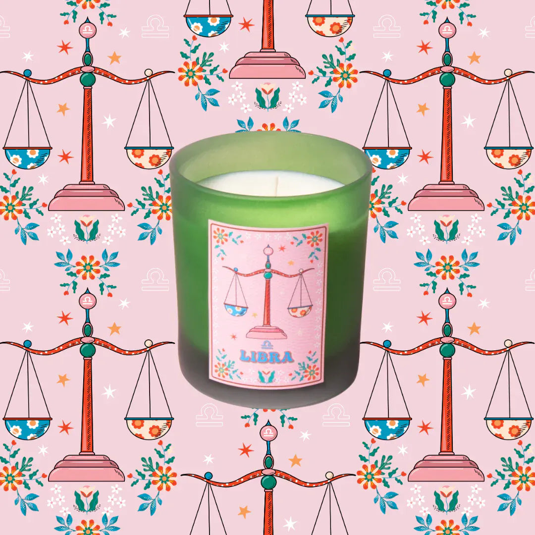 Flamingo Candles Libra Frosted Green Candle