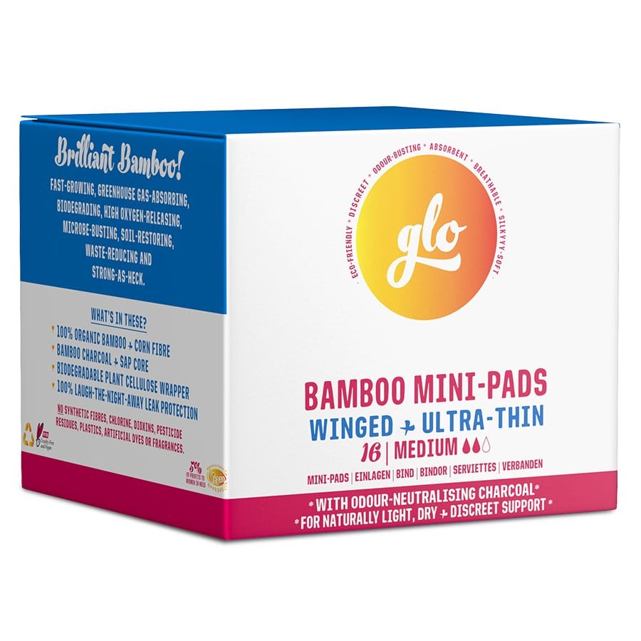 Flo Glo Bamboo Mini-Pads For Sensitive Bladder