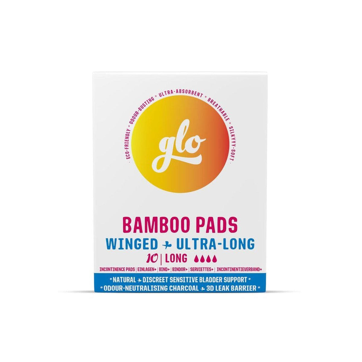 Flo Glo Bamboo Ultra-Long Pads For Sensitive Bladder