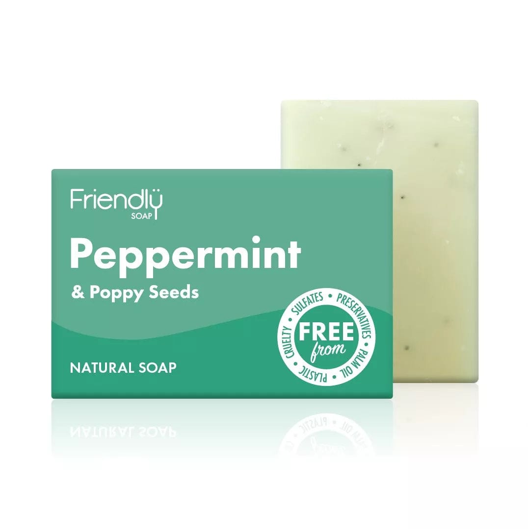 Friendly Soap Peppermint & Poppy Seeds Soap Bar