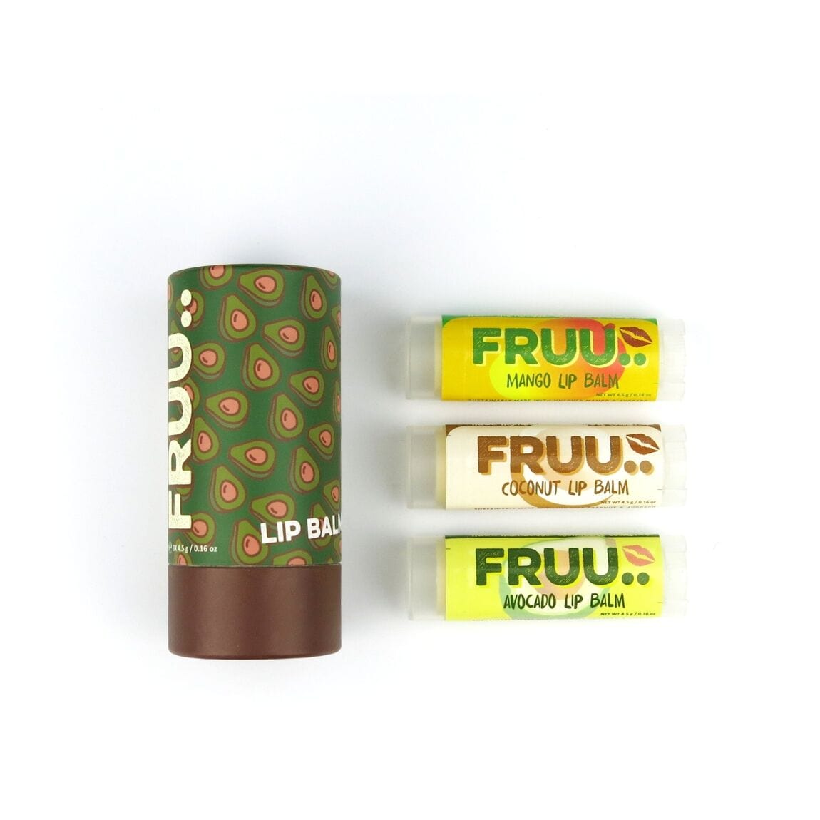 FRUU Cosmetics Avocado Lip Balm Trio Set