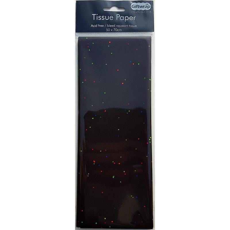 Giftwrap UK black gemstone Tissue Paper