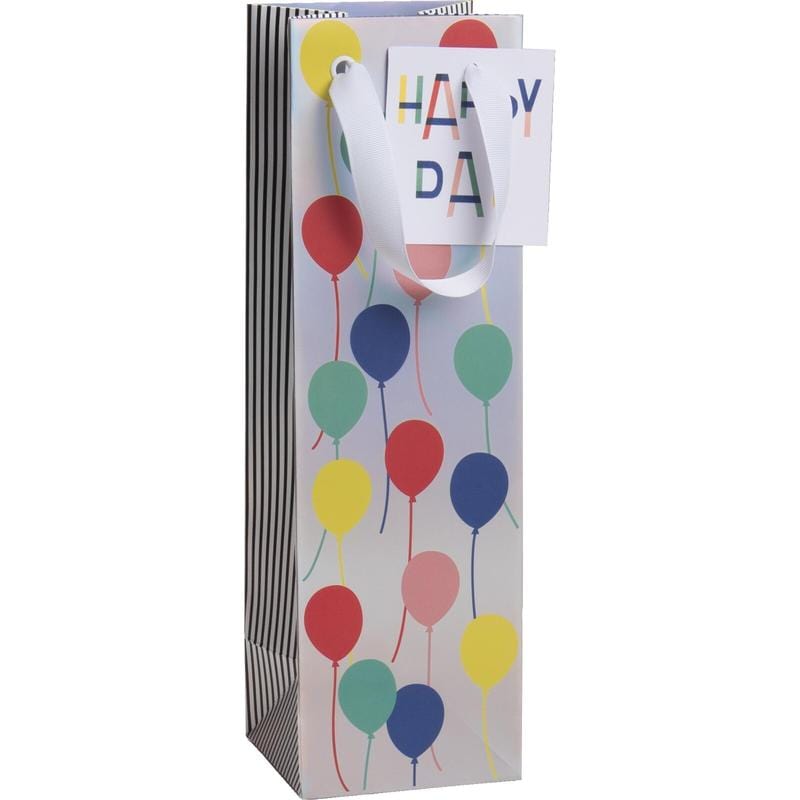 Giftwrap UK Bottle Bag Balloons Gift Bag