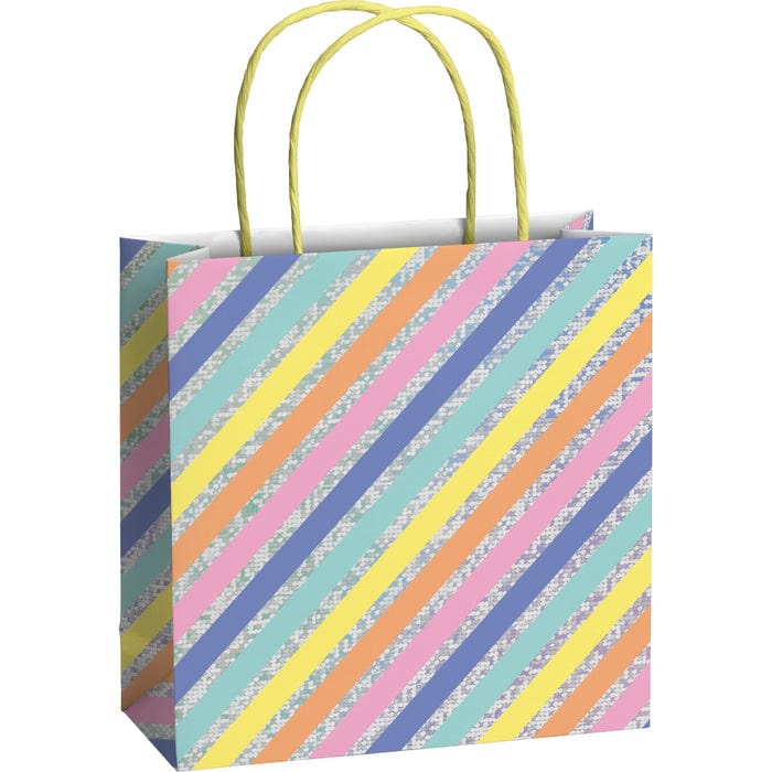 Giftwrap UK Pastel Stripe Gift Bag