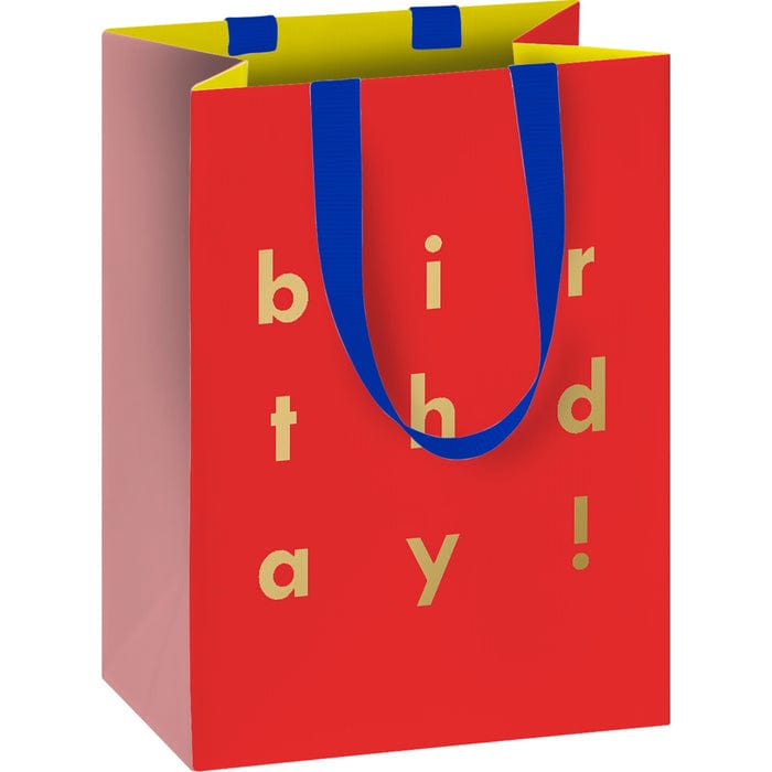 Giftwrap UK Red Birthday! Bright Mini Gift Bag