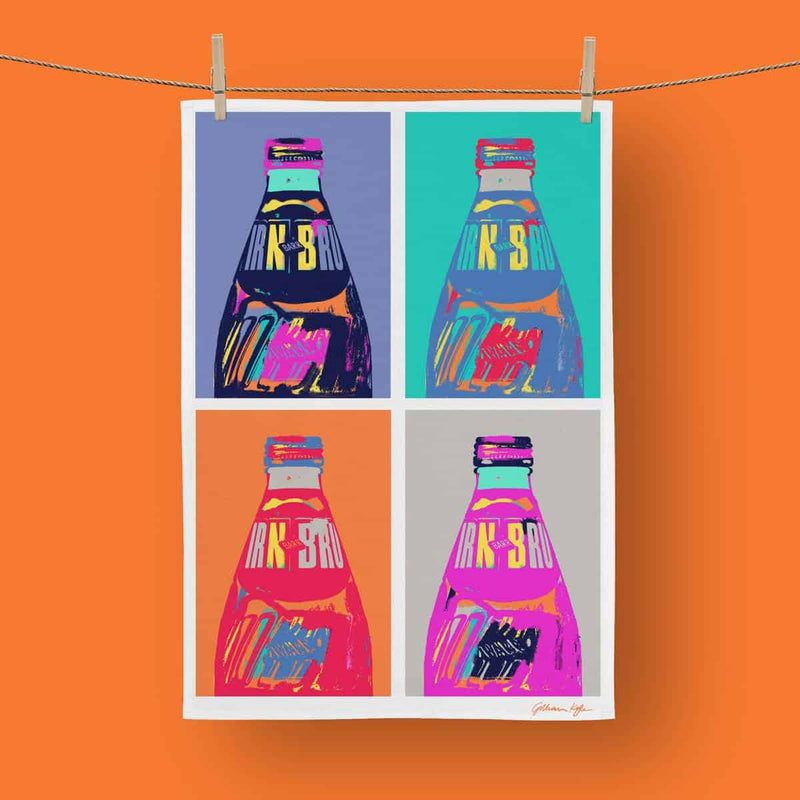 Gillian Kyle IRN-BRU POP! Art Tea Towel