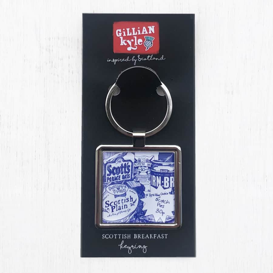 Gillian Kyle Scottish Breakfast Metal Keyring