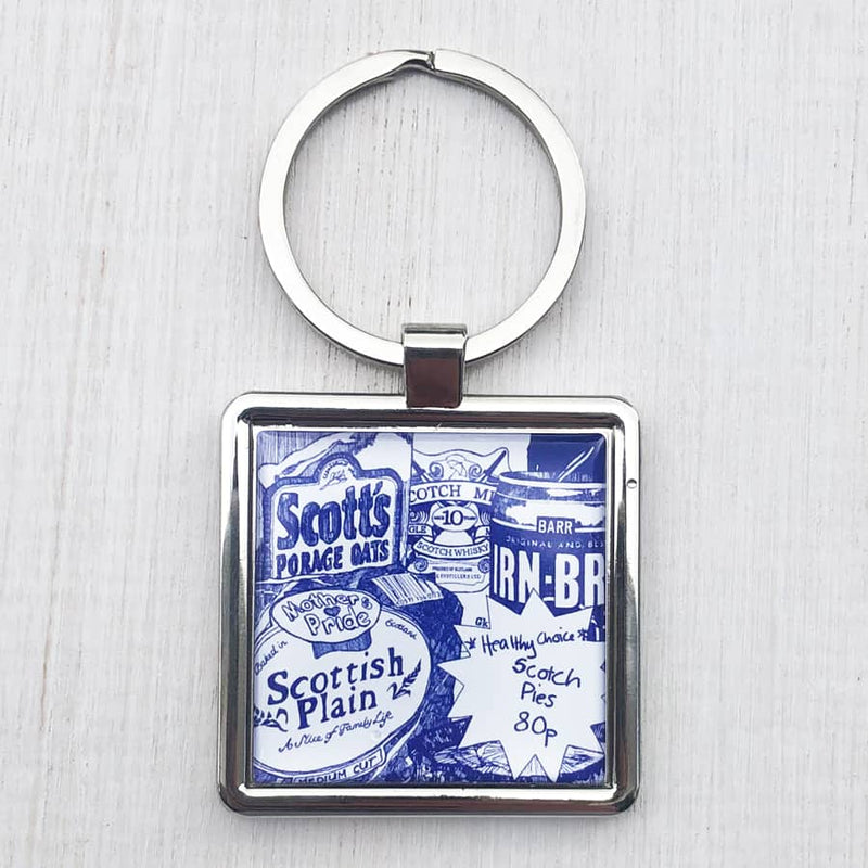 Gillian Kyle Scottish Breakfast Metal Keyring