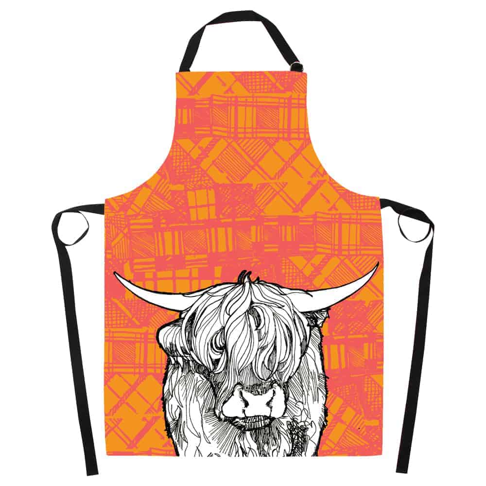 Gillian Kyle Tartan Cow Apron