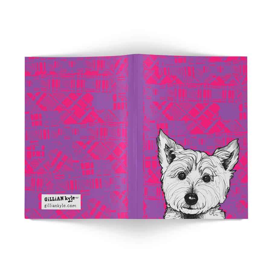 Gillian Kyle Tartan Westie A6 Notebook