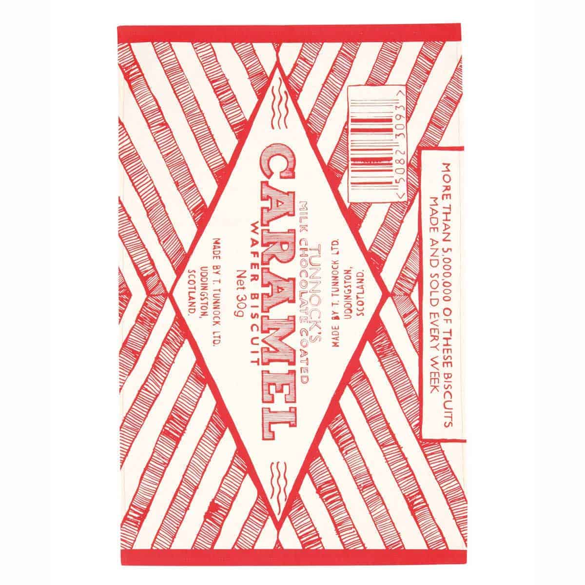 Gillian Kyle Tunnock's Caramel Wafer Wrapper Tea Towel