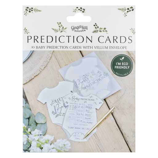 Ginger Ray Baby Prediction Cards Baby Shower Game