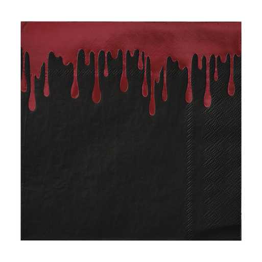 Ginger Ray Blood Splatter Halloween Party Paper Napkins