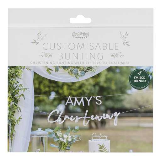 Ginger Ray Customisable Christening Bunting