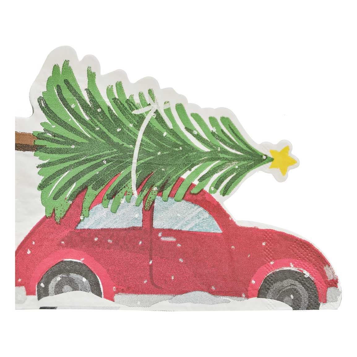 Ginger Ray Festive Car Paper Christmas Napkins