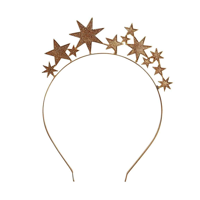 Ginger Ray Gold Metal Star Christmas Headband