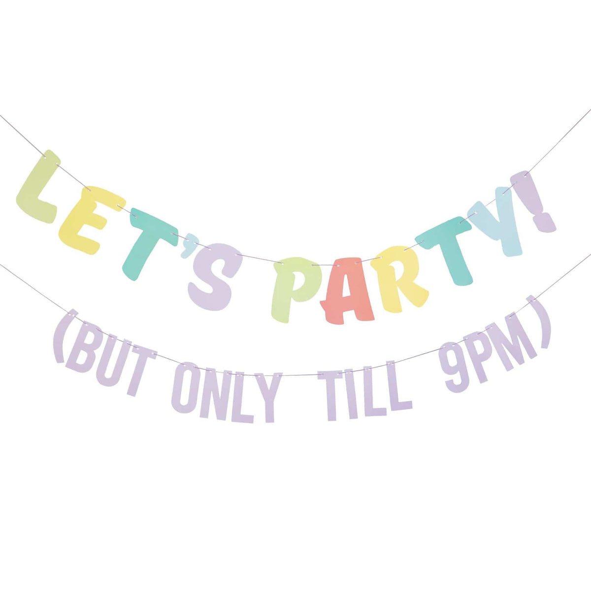 Ginger Ray Let's Party! But Only Till 9PM Bunting