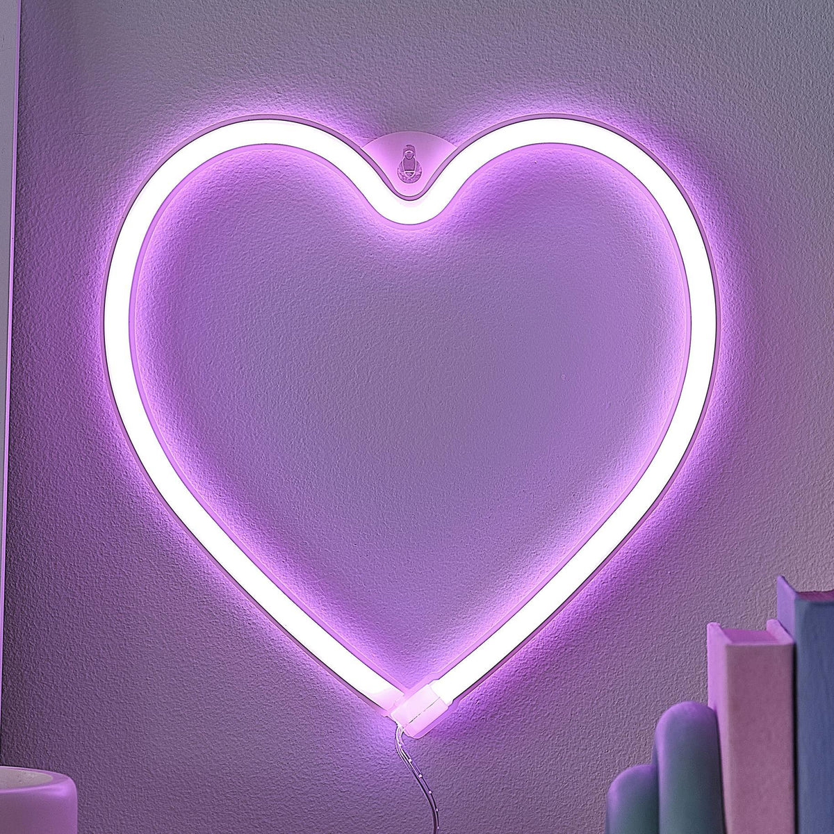 Ginger Ray Pink Neon Heart Light