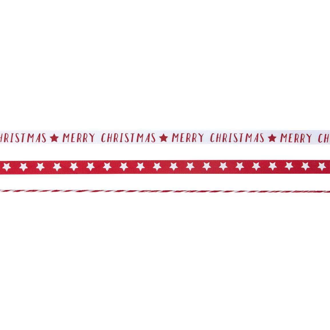 Ginger Ray Red & White Merry Christmas Ribbon Kit