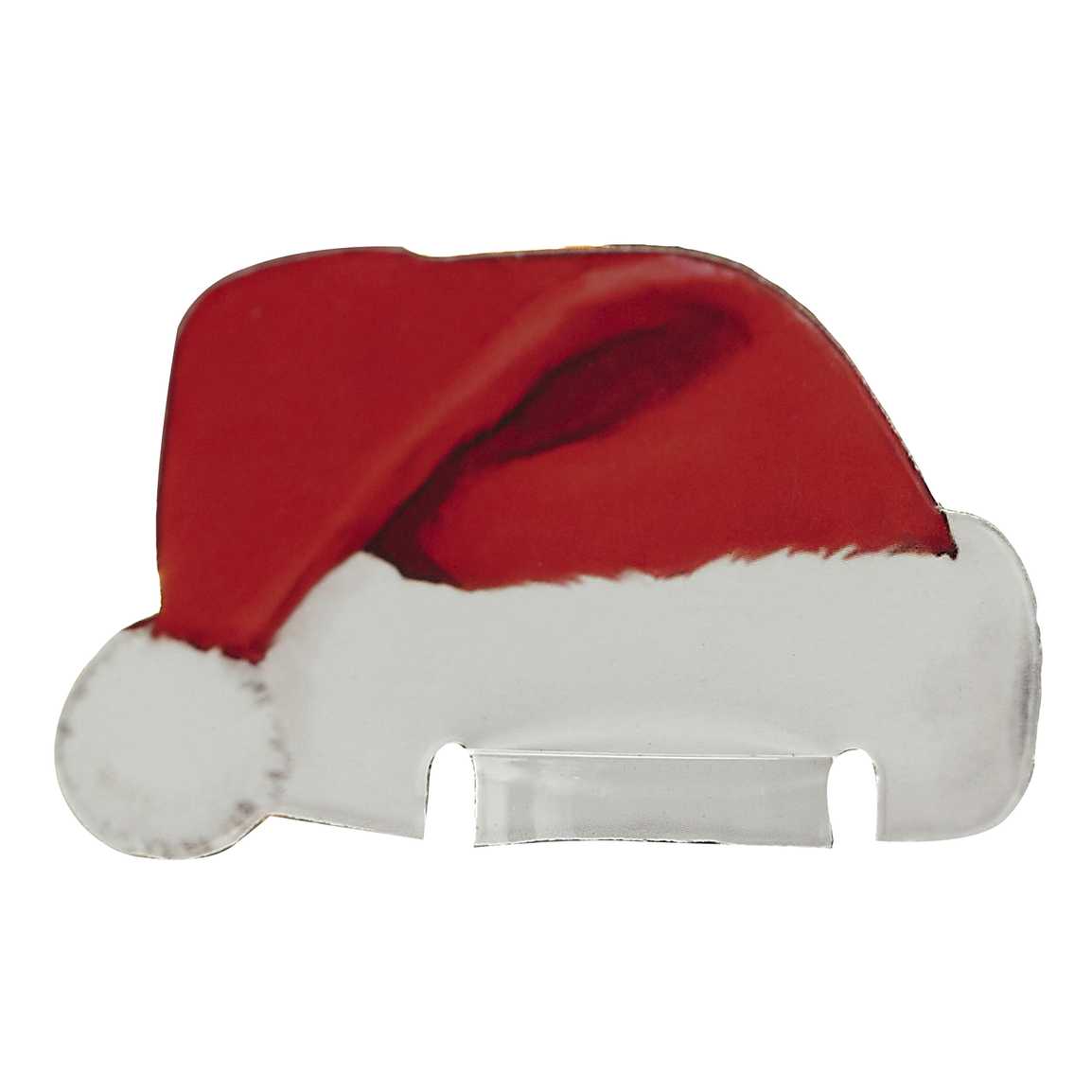 Ginger Ray Santa Hat Christmas Glass Decorations