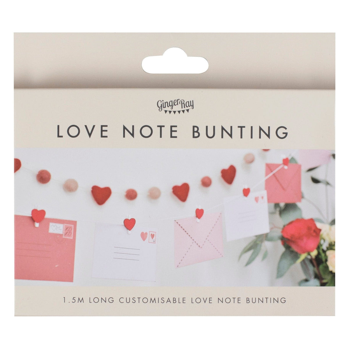 Ginger Ray Valentines Love Note Bunting