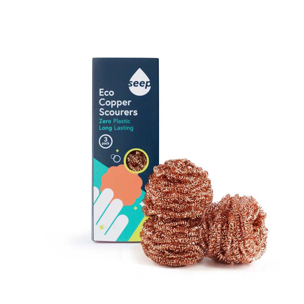 Green Pioneer Recyclable Copper Scourers – pack of 3