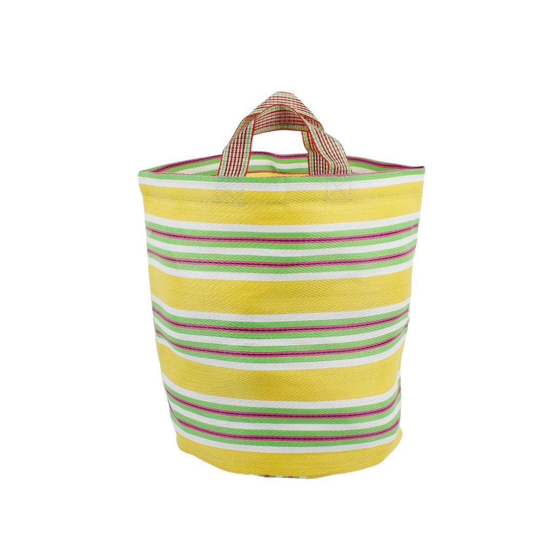 Green Pioneer Recycled Woven Bucket Bag - Beach