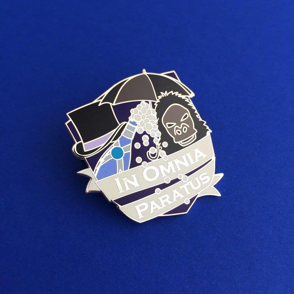 Hand Over Your Fairy Cakes 'In Omnia Paratus' Pin