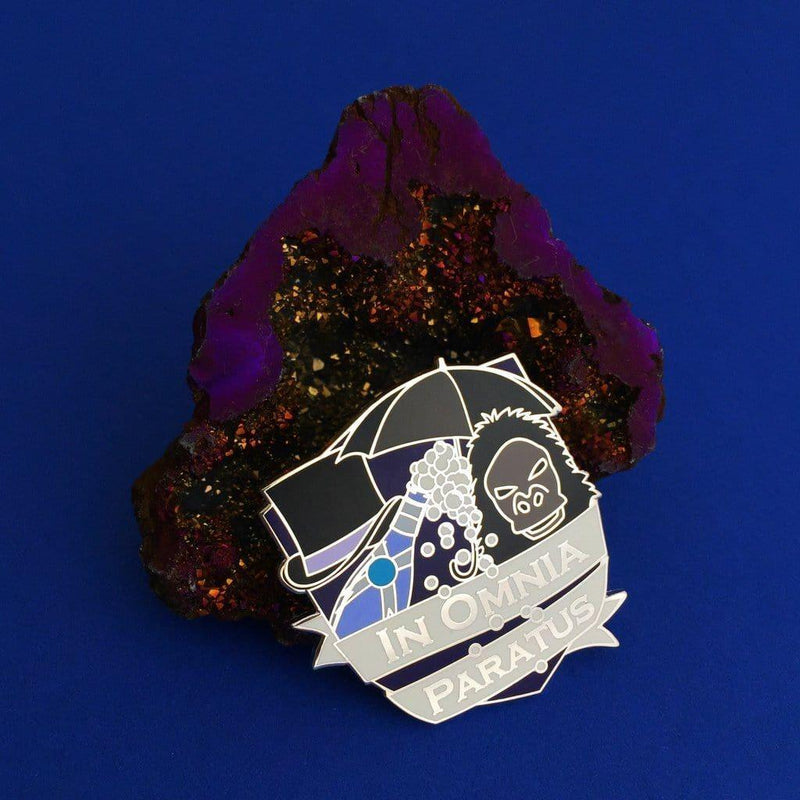 Hand Over Your Fairy Cakes 'In Omnia Paratus' Pin