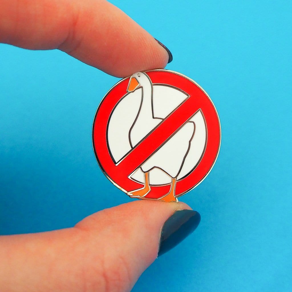 Hand Over Your Fairy Cakes 'No Geese' Pin