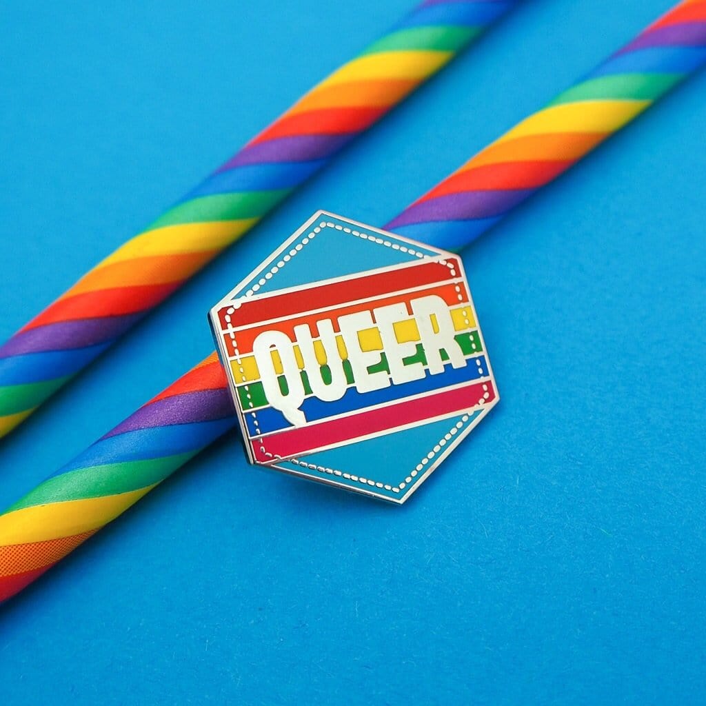 Hand Over Your Fairy Cakes Queer Rainbow Enamel Pin