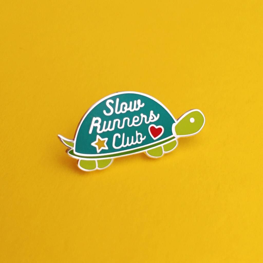 Hand Over Your Fairy Cakes 'Slow Runners Club' Pin