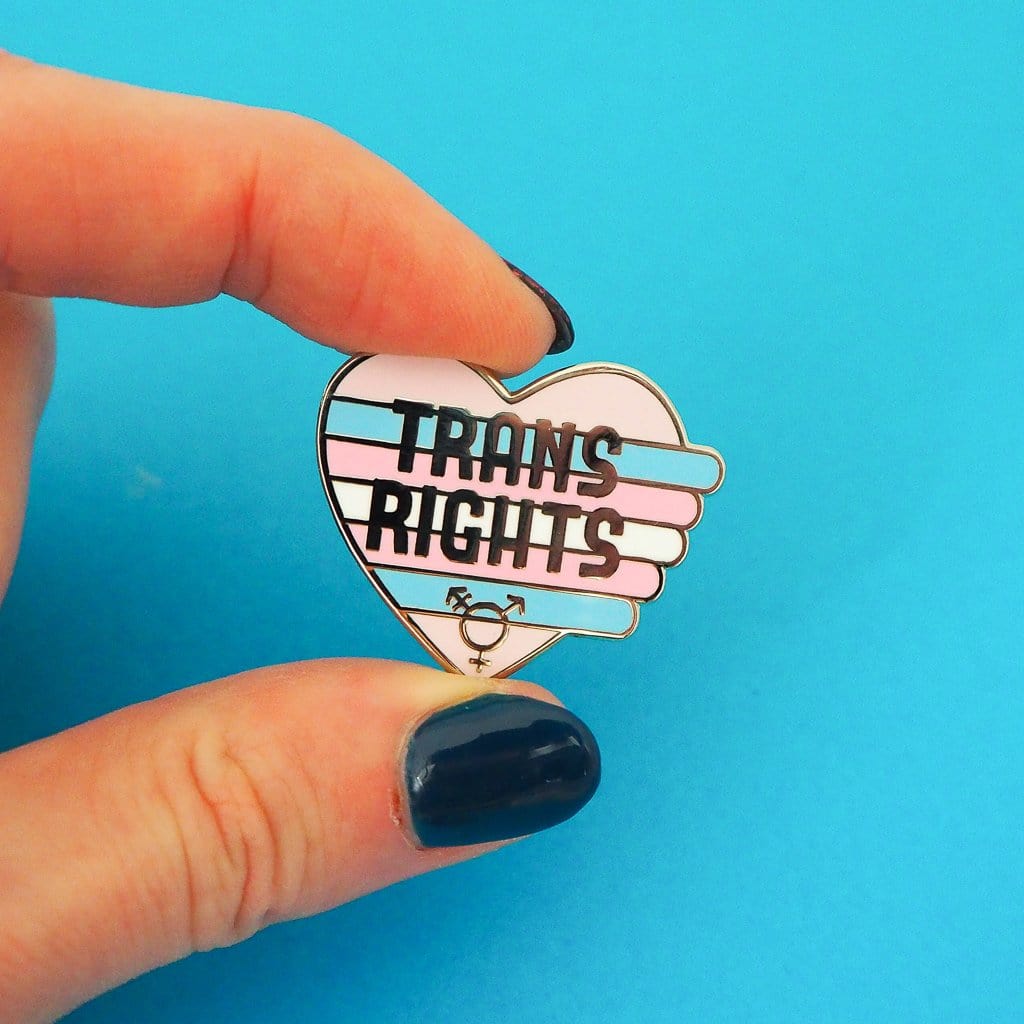 Hand Over Your Fairy Cakes Trans Rights Pin
