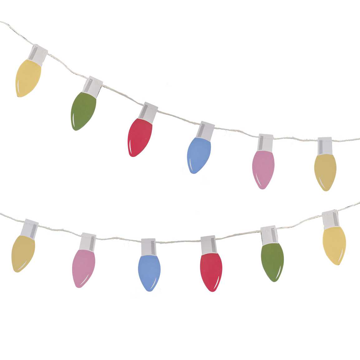 Hell Yeah Multicoloured Lightbulb Christmas Garland